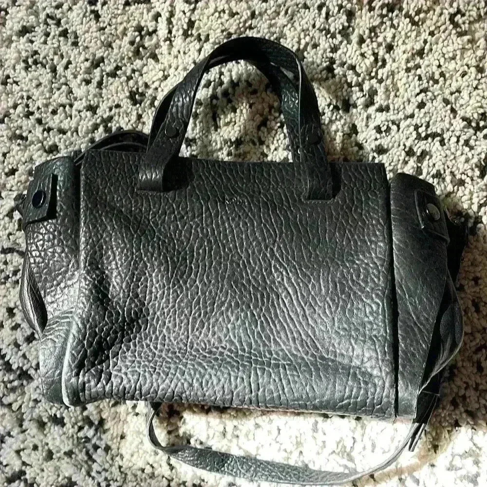 Kooba Black Textured Shoulder Bag